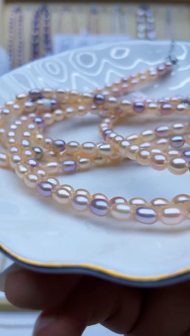 项链未镶嵌淡水珍珠项链多样性发其一