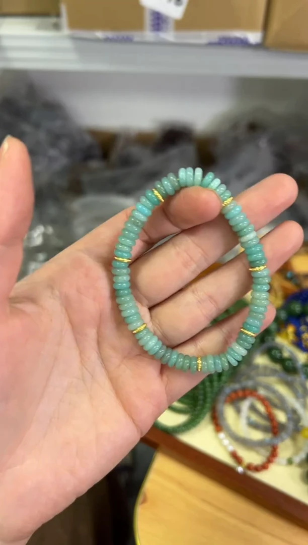 【闪购商品】天河石手链未镶嵌老矿天河石蝶珠款手链[0948]