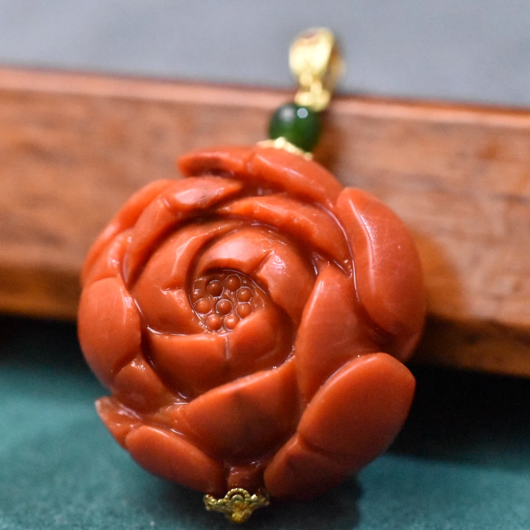 【一九珠宝】S925瓦西牡丹花吊坠-卡30mm-多样性发一件  YJ9767