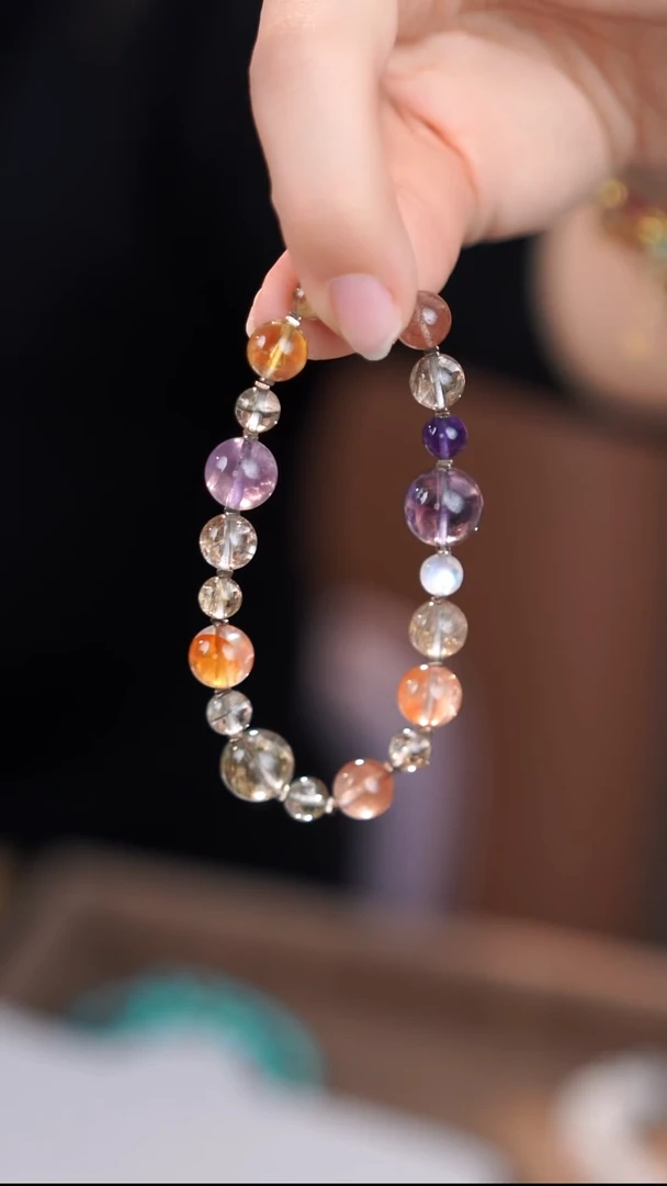 银S925镶嵌手链水晶@