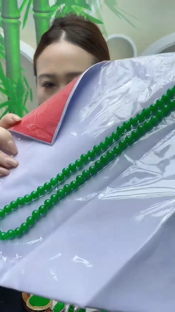 项链14K金镶嵌翡翠E1