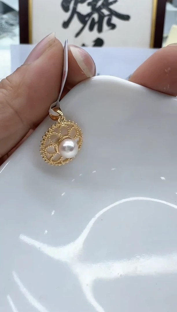 【闪购商品】海水珍珠颈饰银S925镶嵌非基地发货不带证书