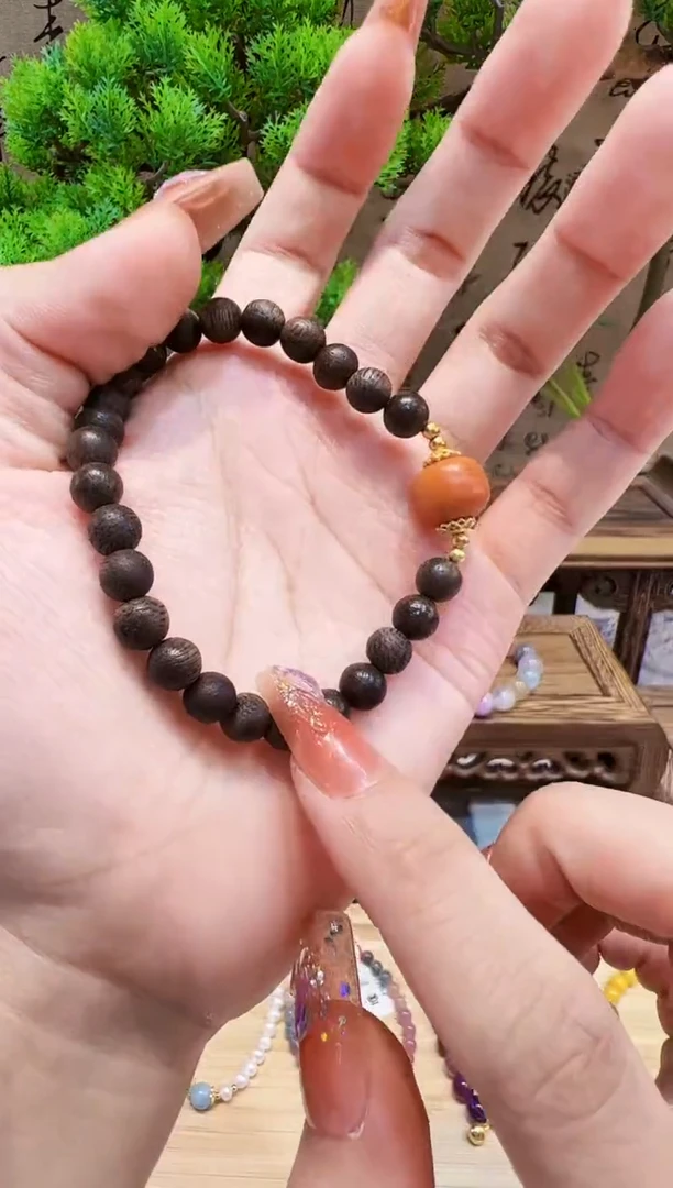 未镶嵌琥珀手串手饰@@