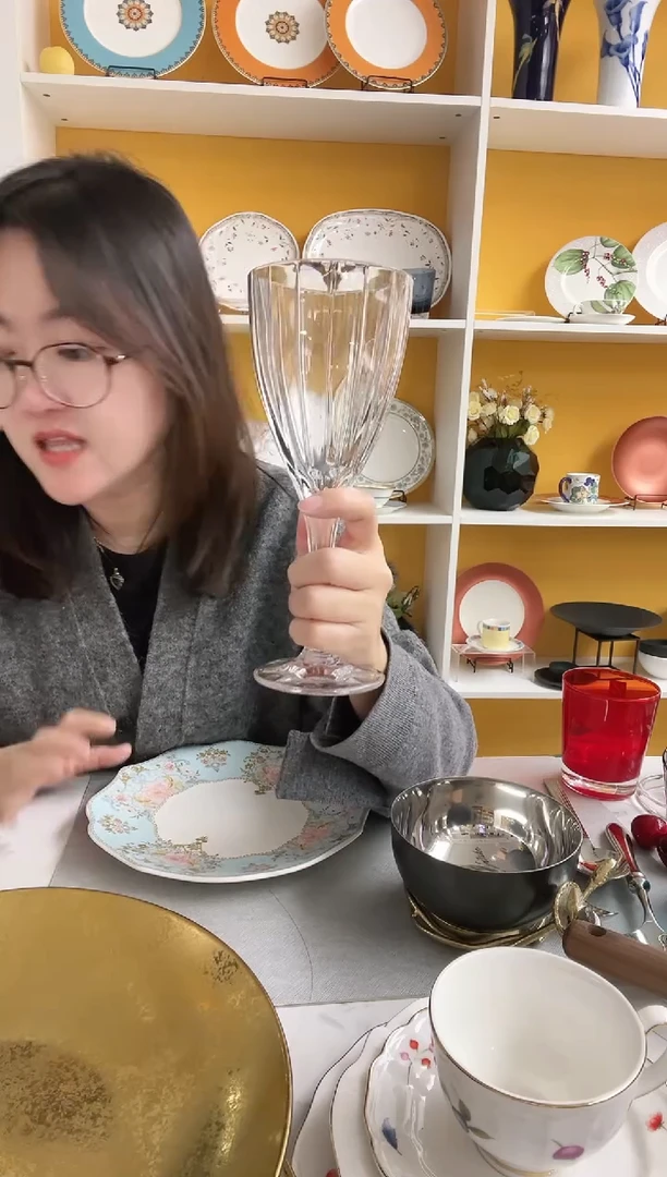 竖条纹 红酒杯 大号 2支