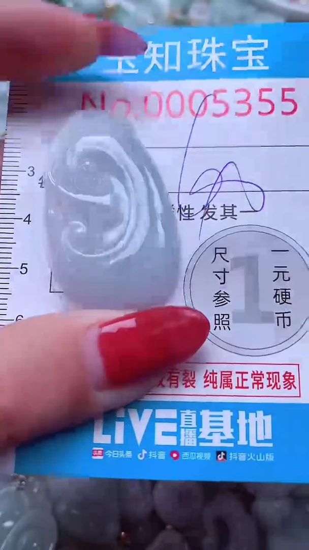 吊坠(不含链)未镶嵌翡翠5355