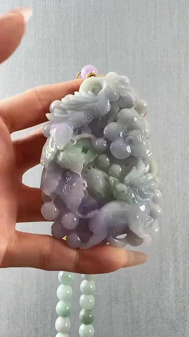 颈饰未镶嵌翡翠麒麟