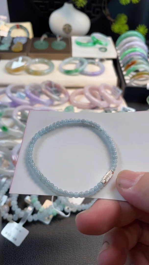 未镶嵌手镯翡翠43  有纹裂