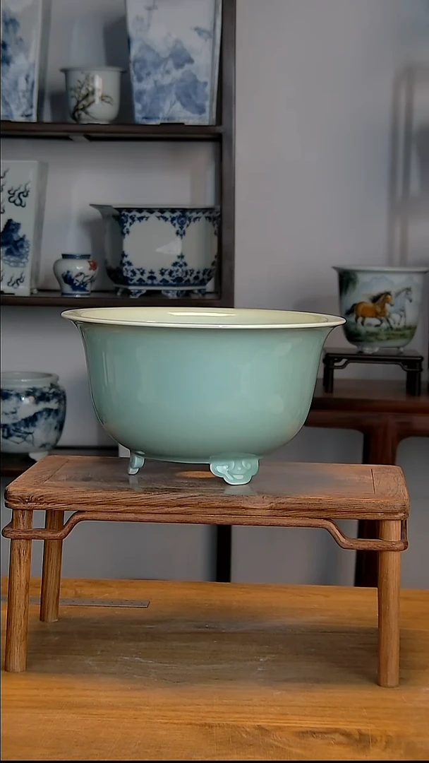 游*景德镇陶瓷手工花盆