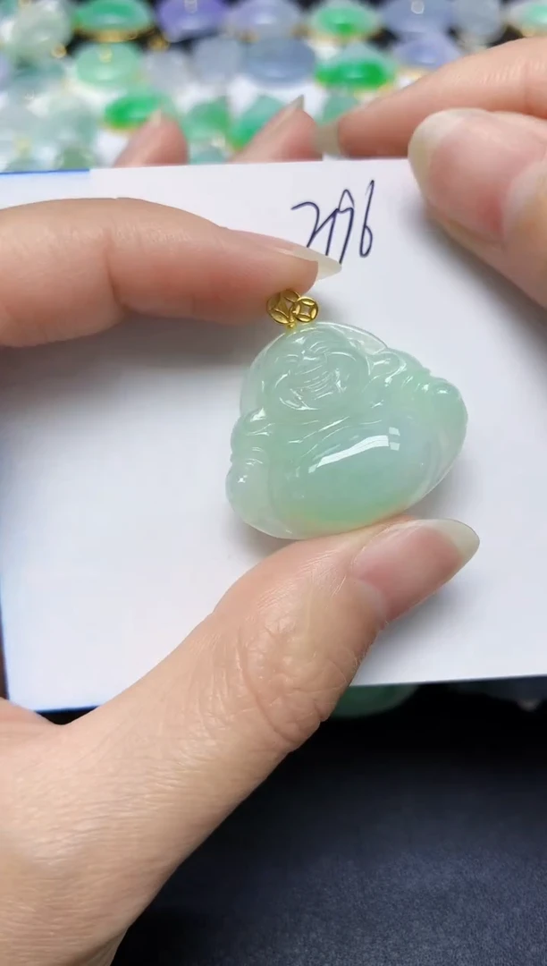 翡翠未镶嵌颈饰天然缅甸翡翠A货