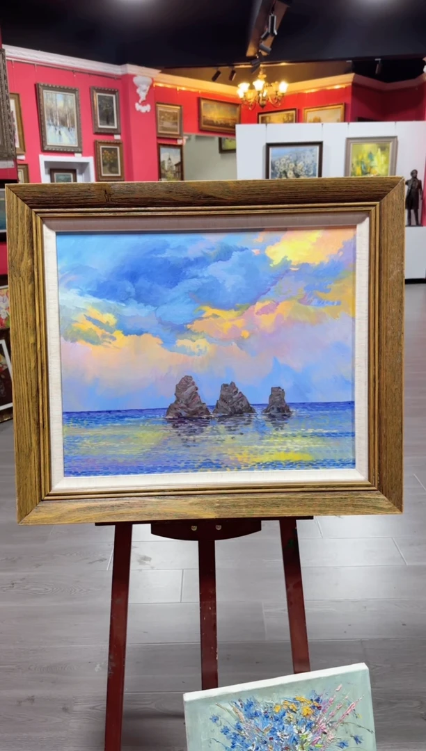 俄罗斯手绘油画作品《 风景》50*60