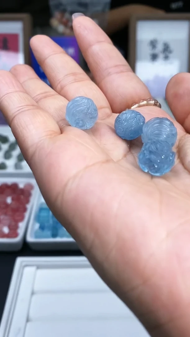 【闪购商品】海蓝宝石颈饰未镶嵌53a多样性发其一/2.25/1个