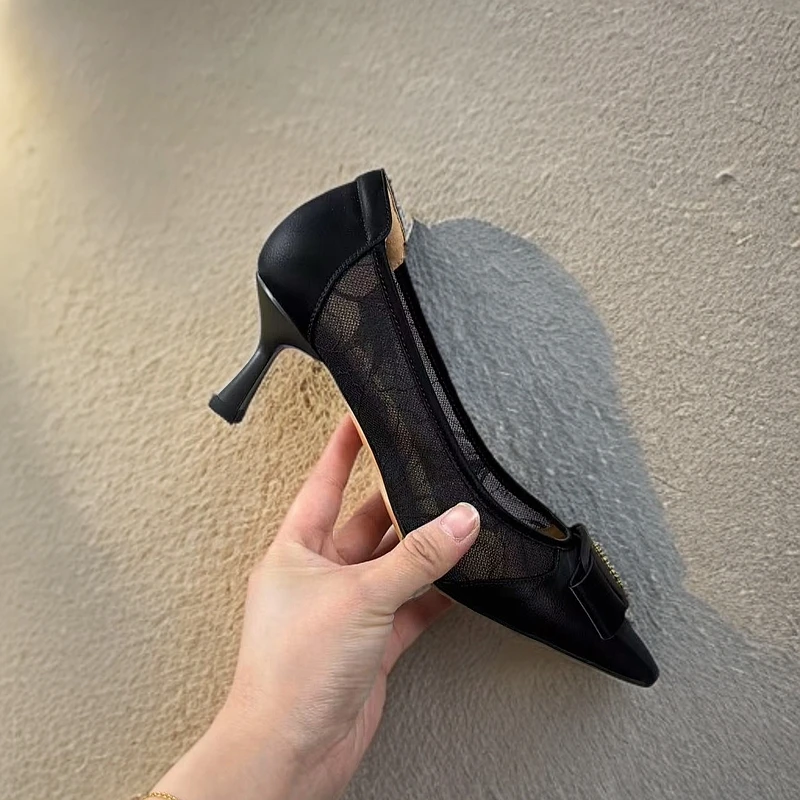 2505-C3-蝴蝶结单鞋女细高跟