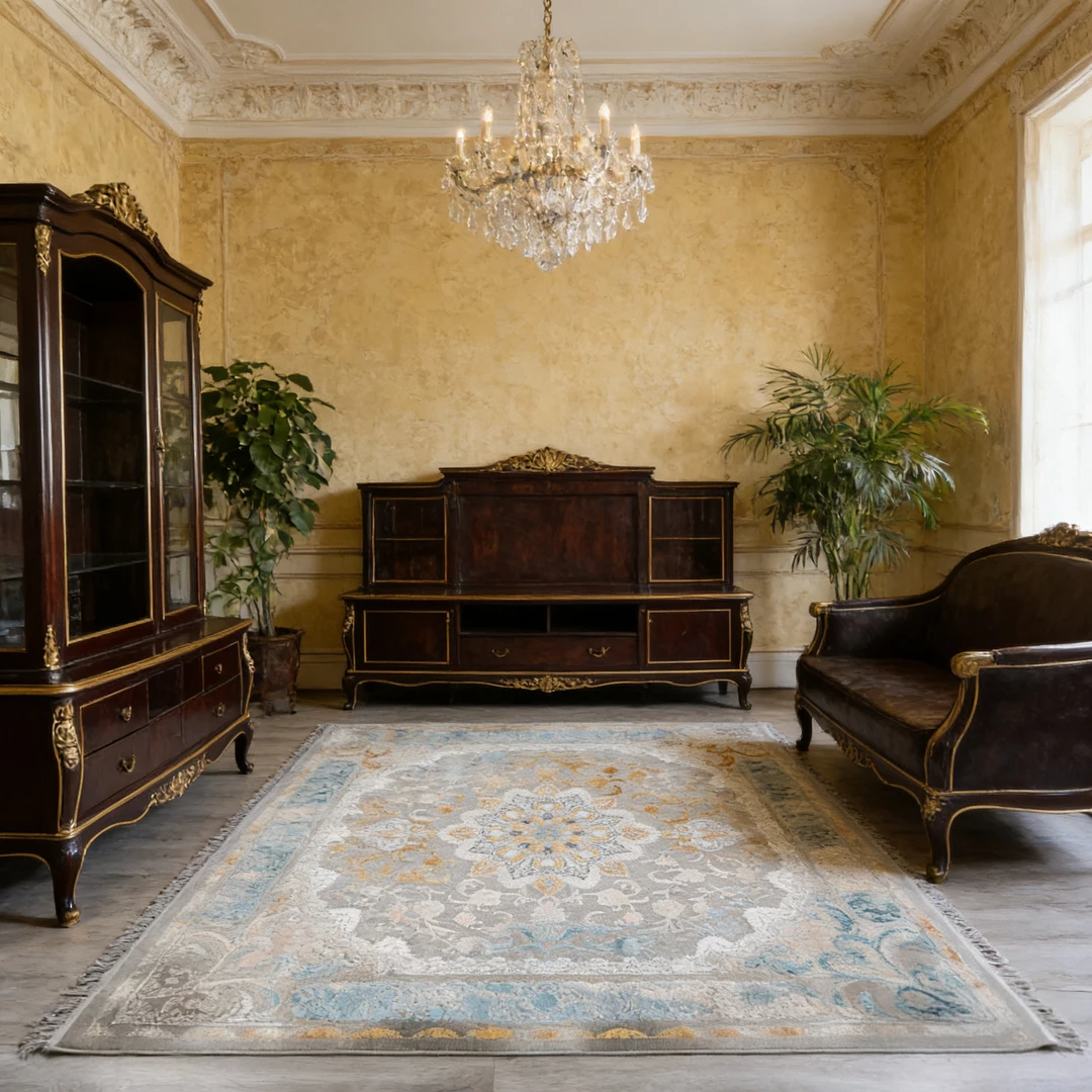 LEZME【SAYAH∣塞尔亚】伊朗原装进口欧美复古法式古典中式客厅地毯