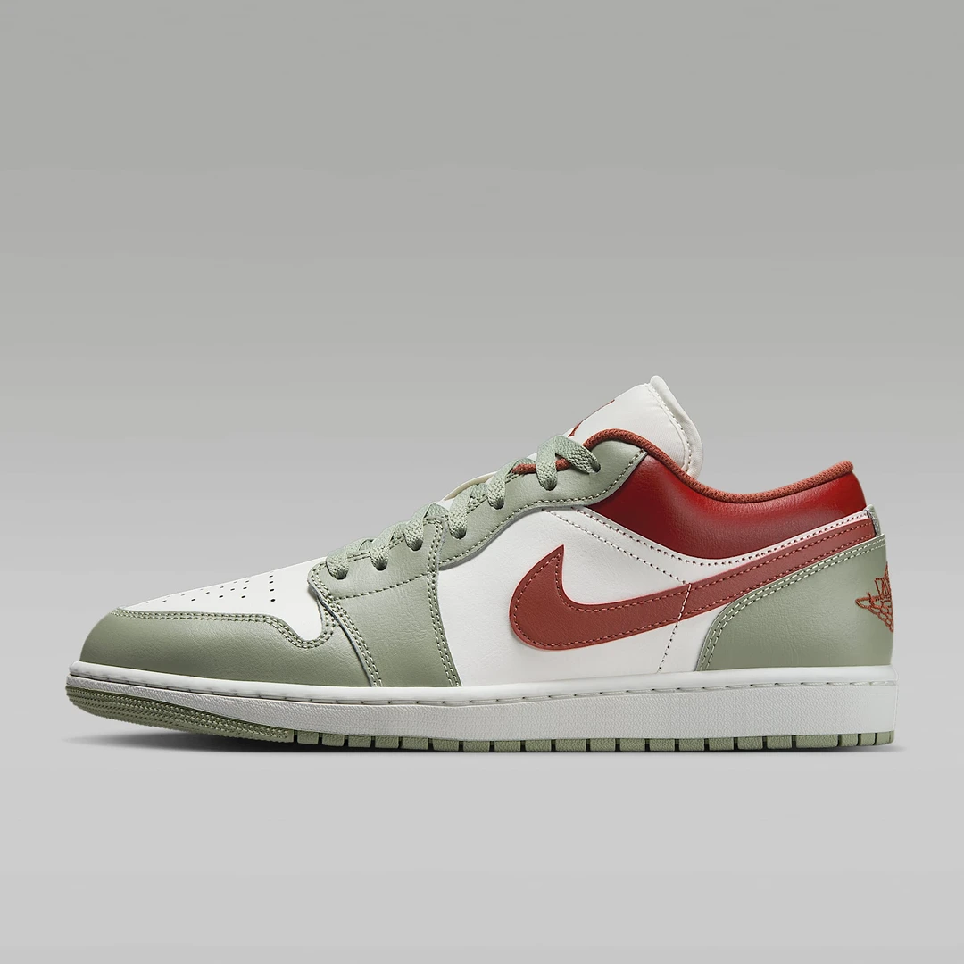 耐克乔丹男子轻便AJ1低帮缓震抓地运动鞋 553558-133