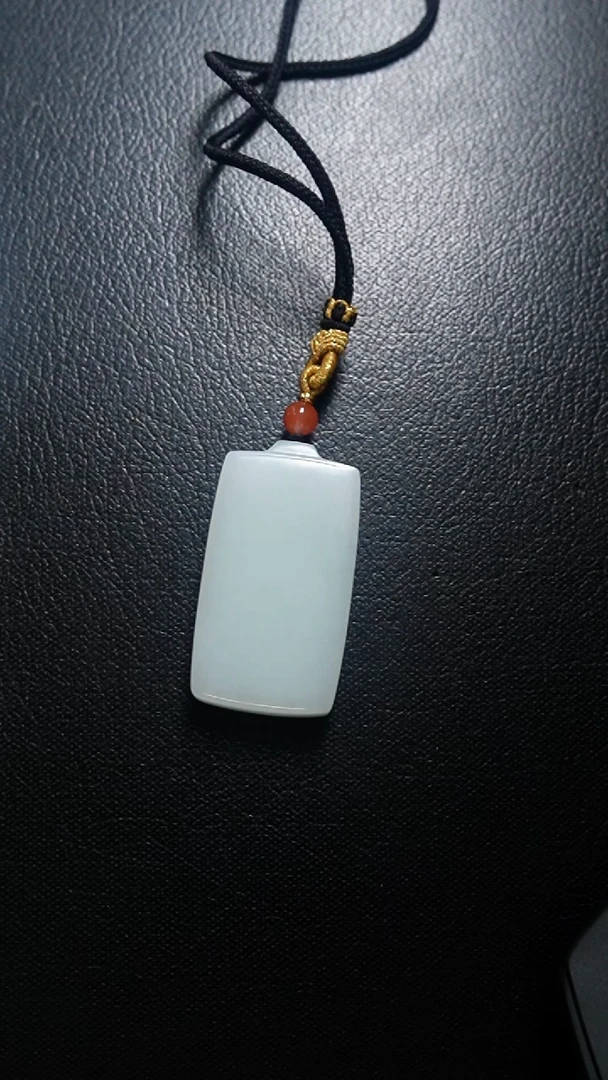 颈饰未镶嵌和田玉无事牌