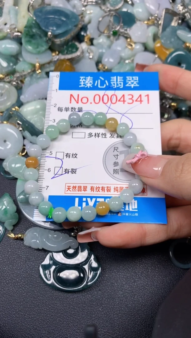 【闪购商品】翡翠颈饰未镶嵌含绳0004341