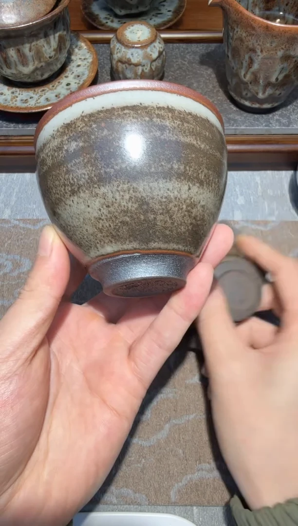 茶盏林远福灰贝盏9