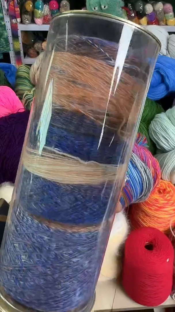 羊毛羊毛混纺60羊毛桶装长段然0.9斤