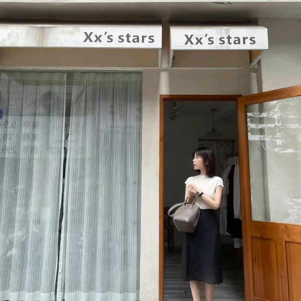 【贝加尔清晨】夏款半高领打底衫短袖显瘦半裙两件套裙子套装小个子