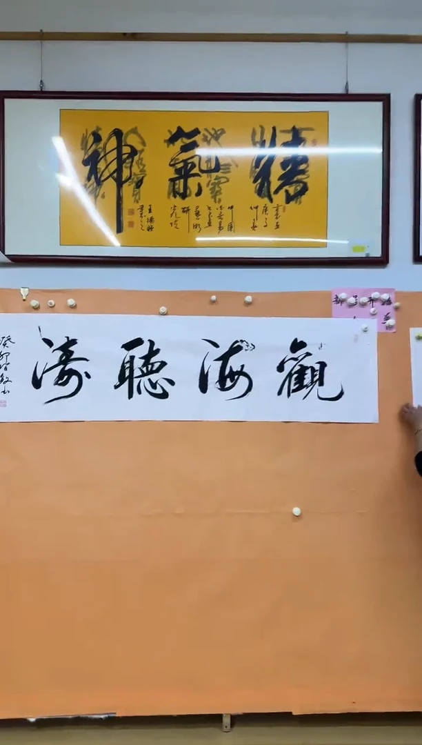 书法观海听涛作品