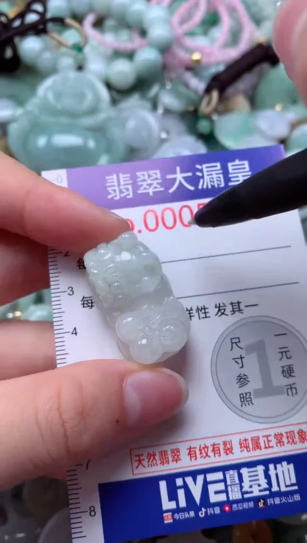 翡翠未镶嵌颈饰5368