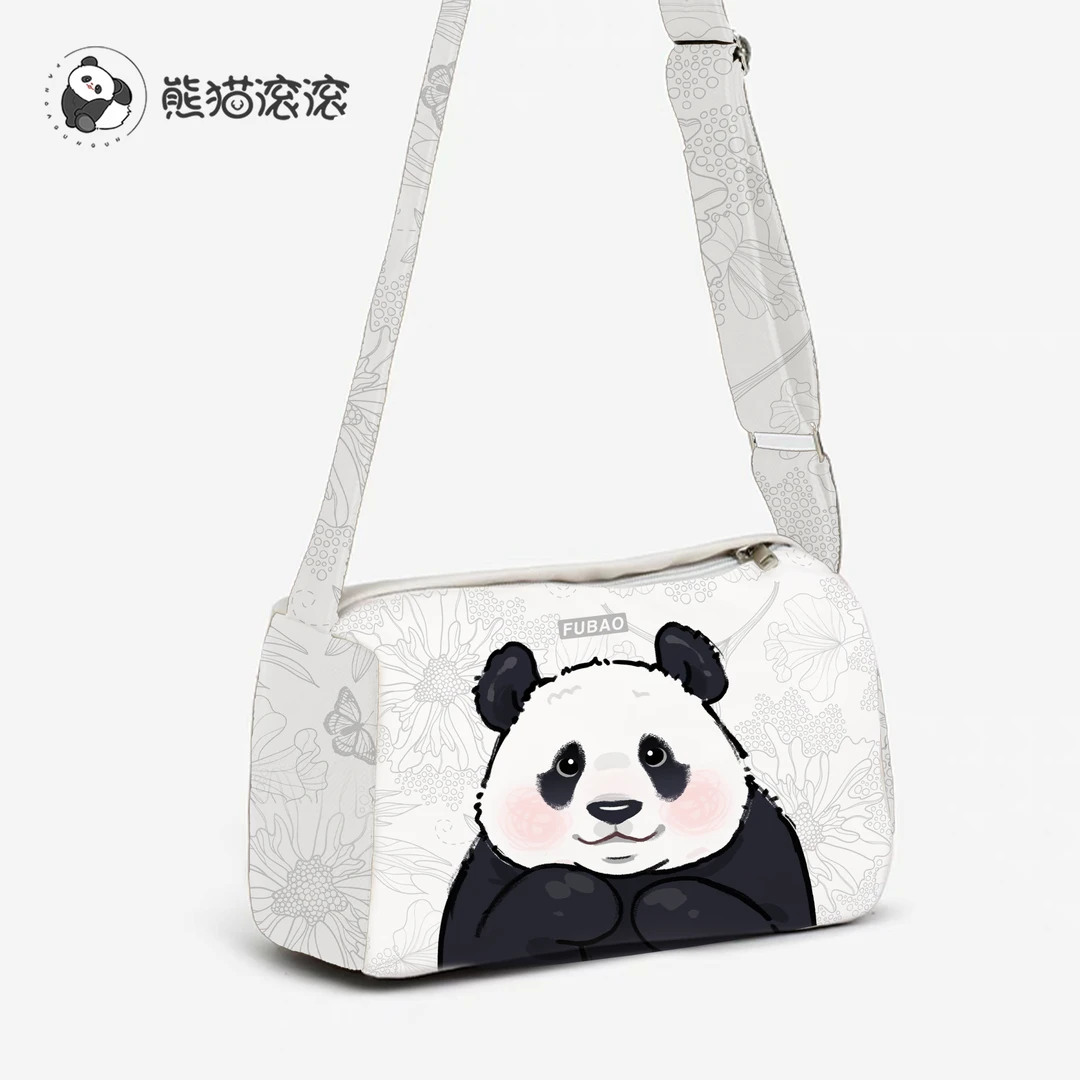 【熊猫福宝小方包】熊猫原创单肩卡通可爱斜跨小方包福宝简约时尚