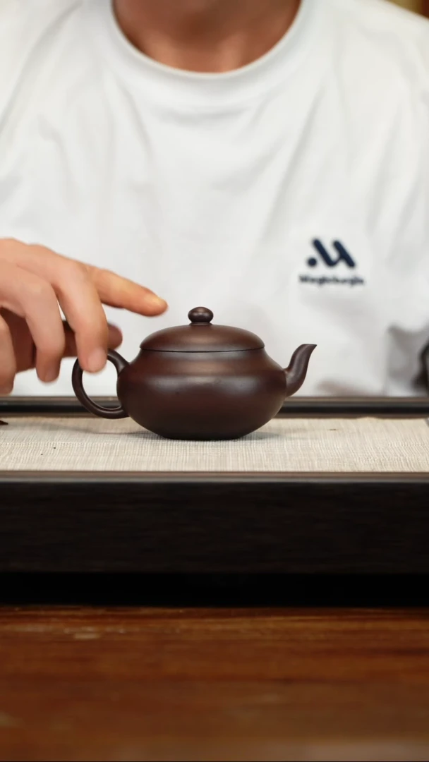 茶壶紫砂紫泥聚缘