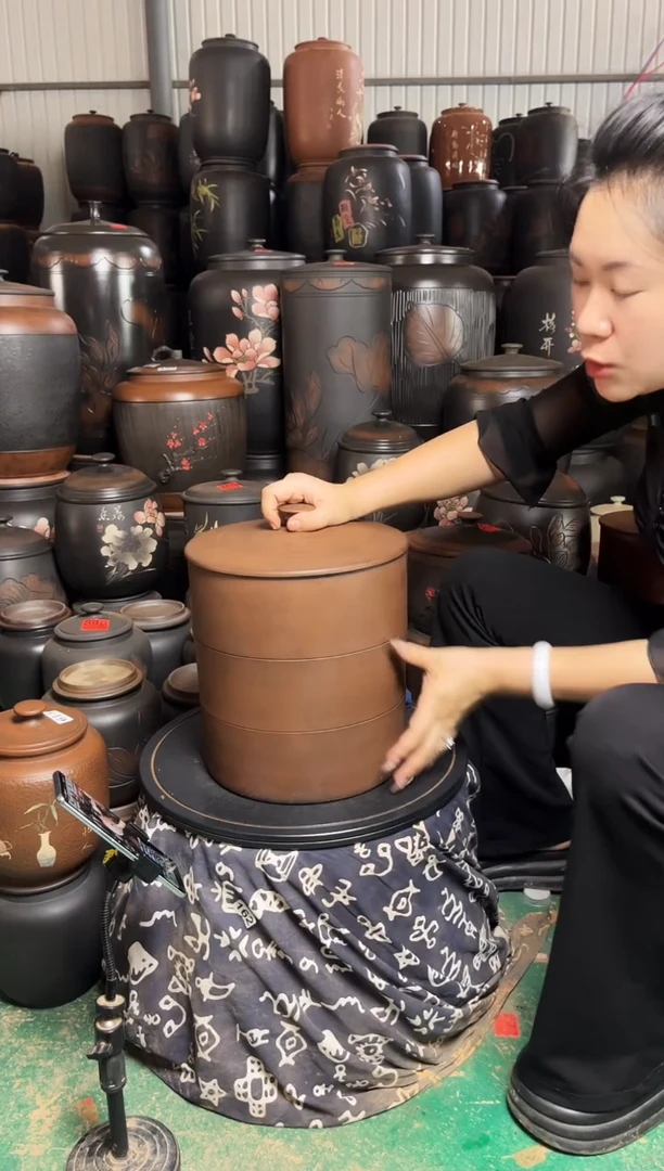 罐瑕疵古铜色九饼 素 628