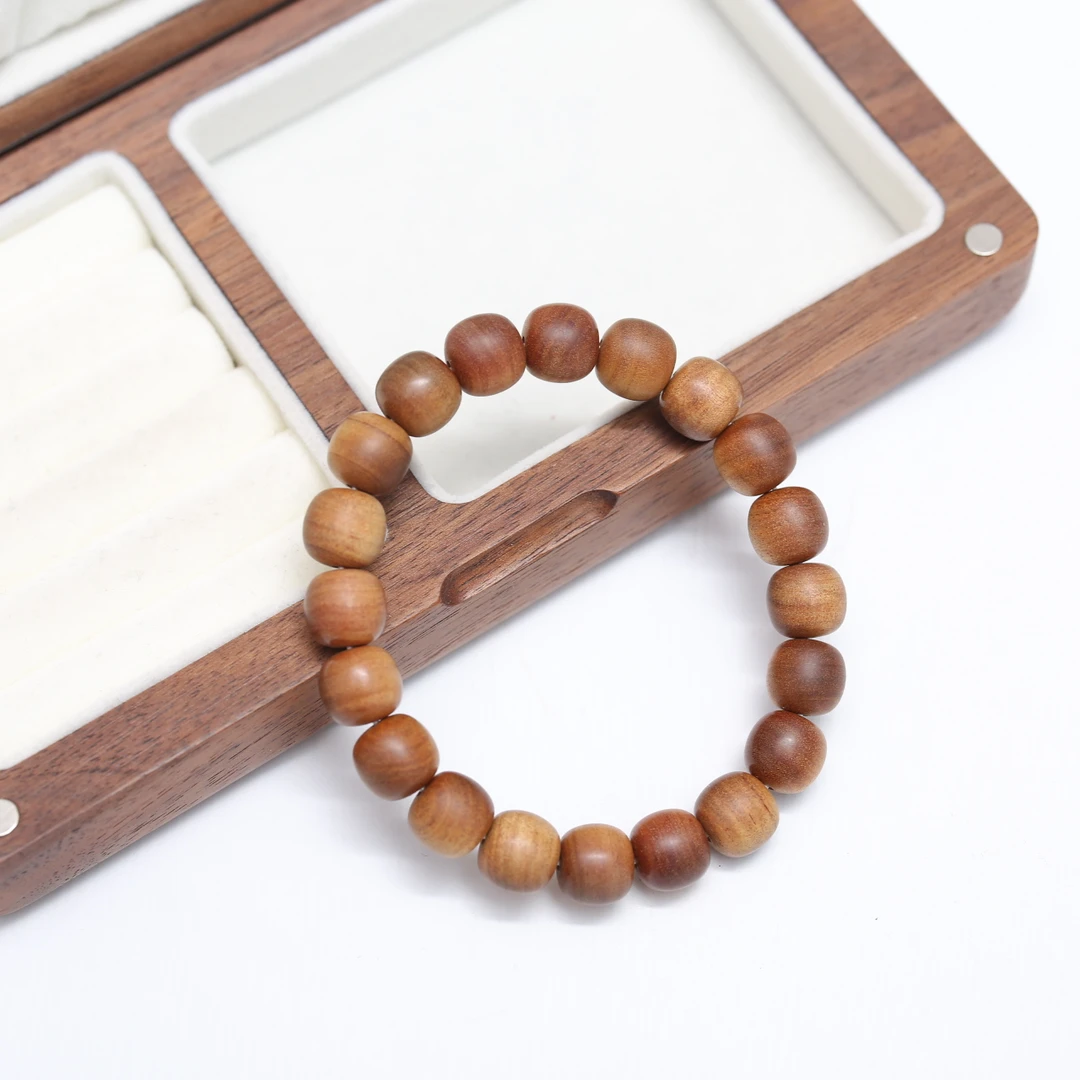 【云边】印度正区黑肉老山檀 焦糖香 单圈手串（多样性发货）