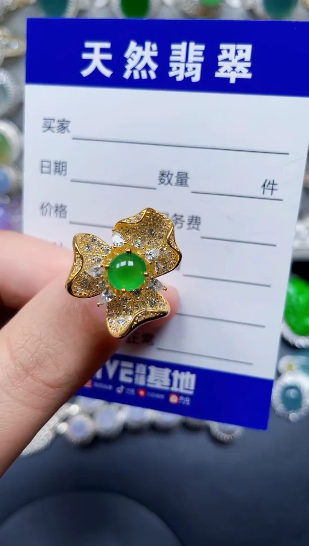 颈饰银S925镶嵌翡翠187