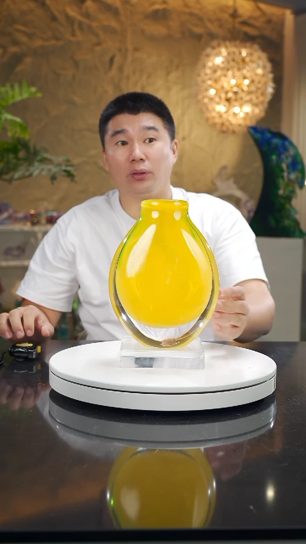 摆件?***…福利黄瓷花瓶