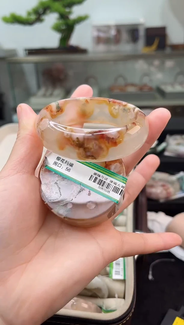 未镶嵌手镯石英质玉56圈口（赠品镯心）S951635