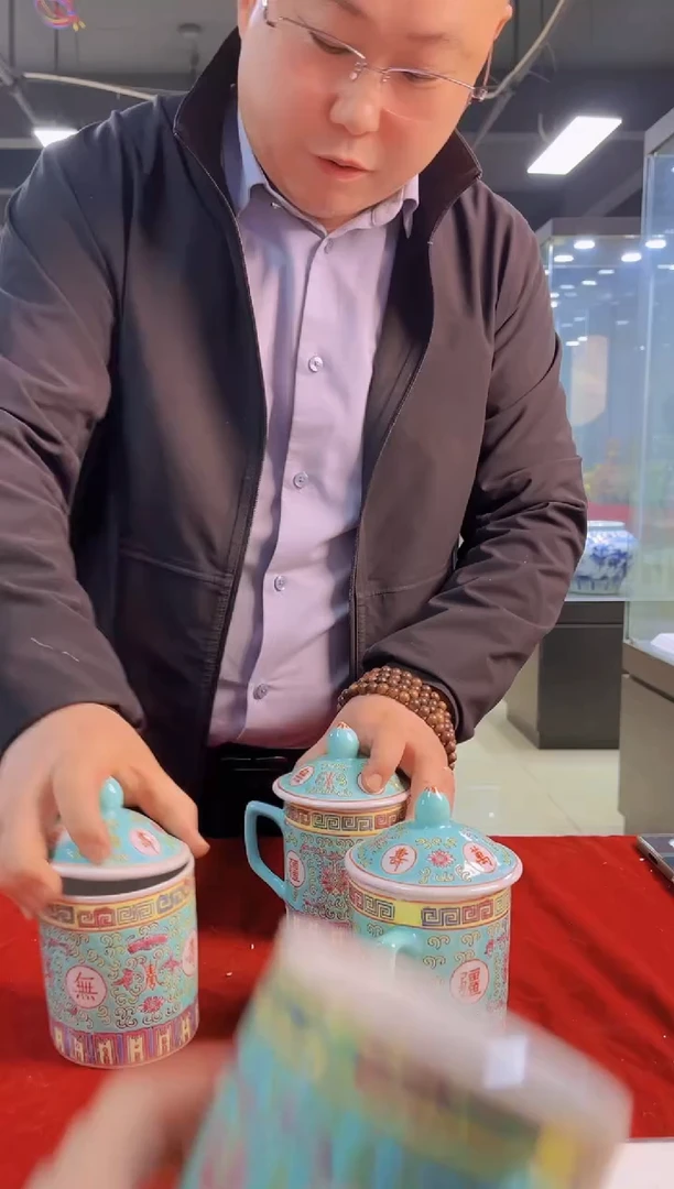 摆件陶瓷景德镇现代陶瓷流水100
