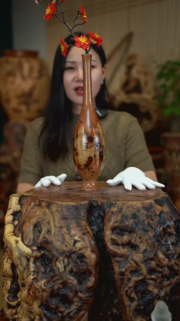 枣木雷击枣木玉净瓶