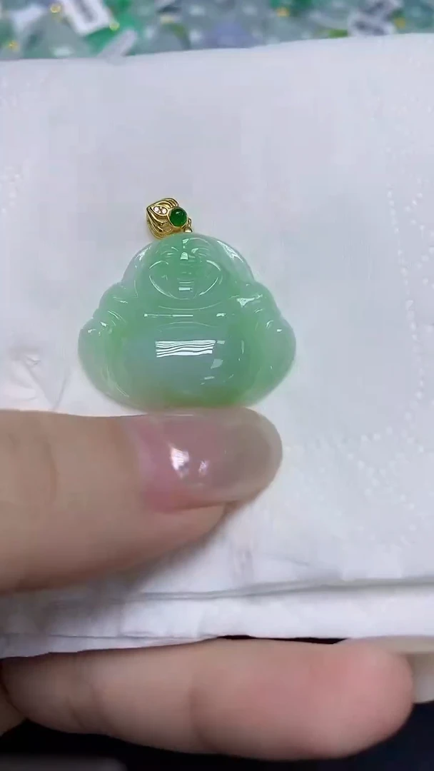 翡翠未镶嵌颈饰天然缅甸翡翠A货