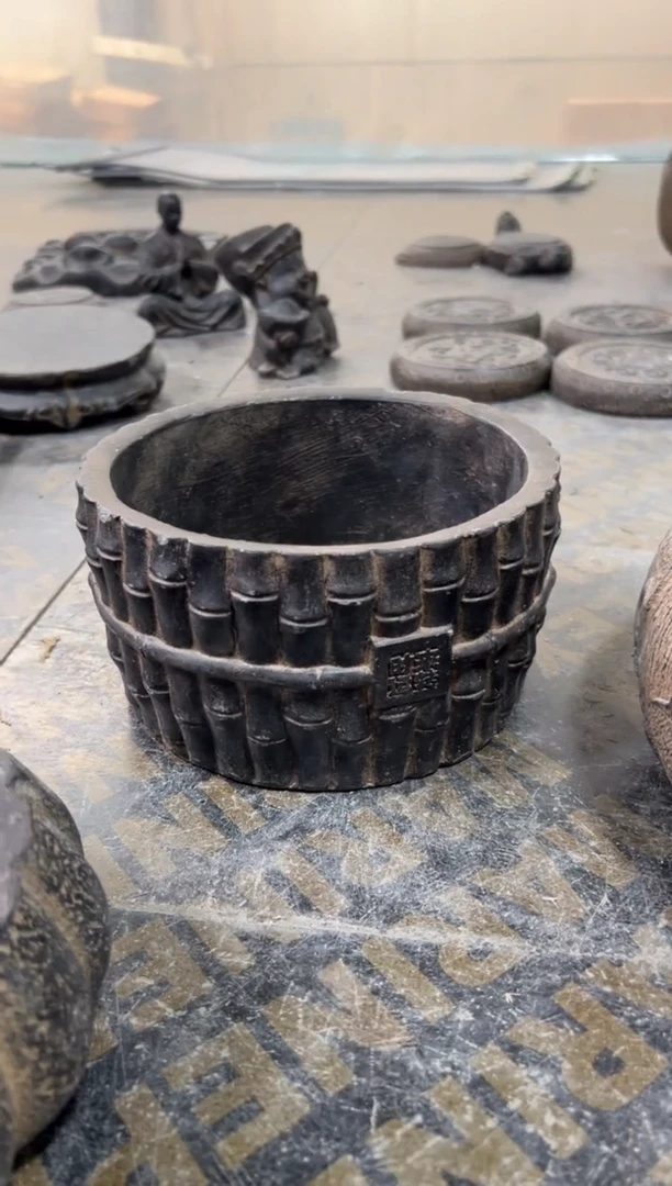 陶土丨时来运转竹节圆盆