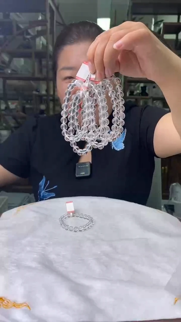 水晶珠宝半成品未镶嵌普品蓝针串9mD230多样性发其一