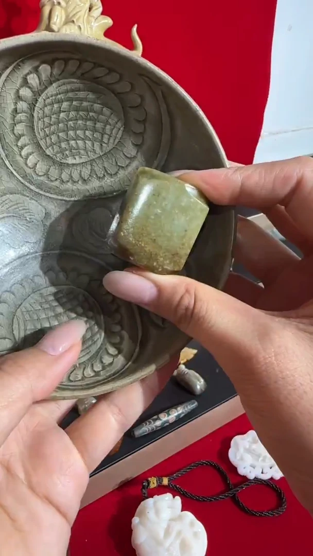 瓷片手工，手绘，瓷器