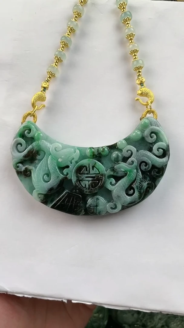 【闪购商品】翡翠颈饰未镶嵌定制翡翠870