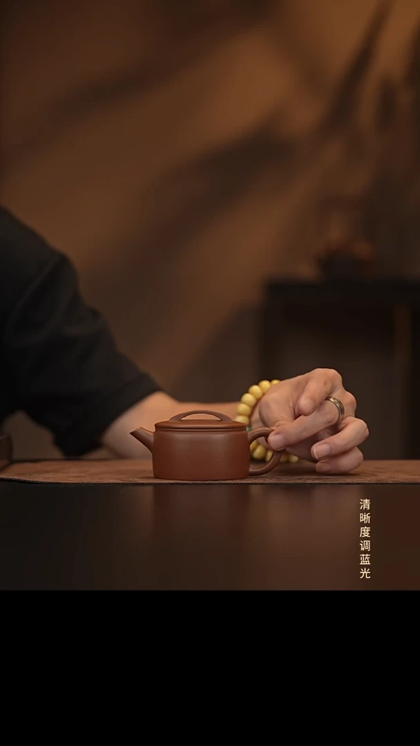 允禾斋  紫砂壶  汉瓦-红