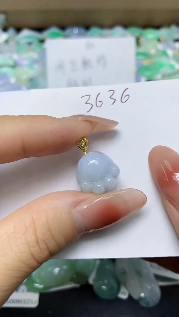 翡翠未镶嵌颈饰 天然缅甸翡翠A货