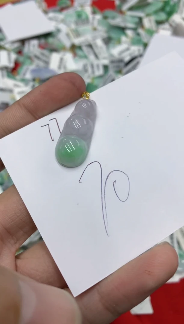 【闪购商品】翡翠颈饰18K金镶嵌号链接11111111