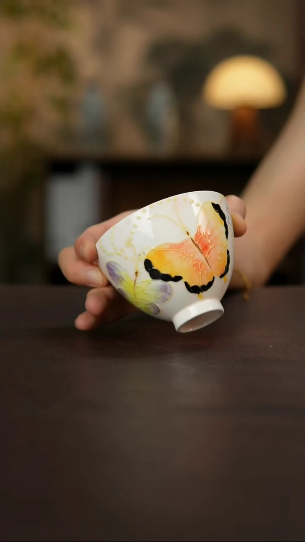 杯景德镇陶瓷杯碗柴烧多人