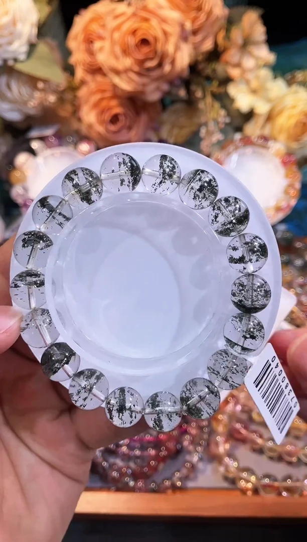 未镶嵌手链水晶满天星绿幽灵11m+