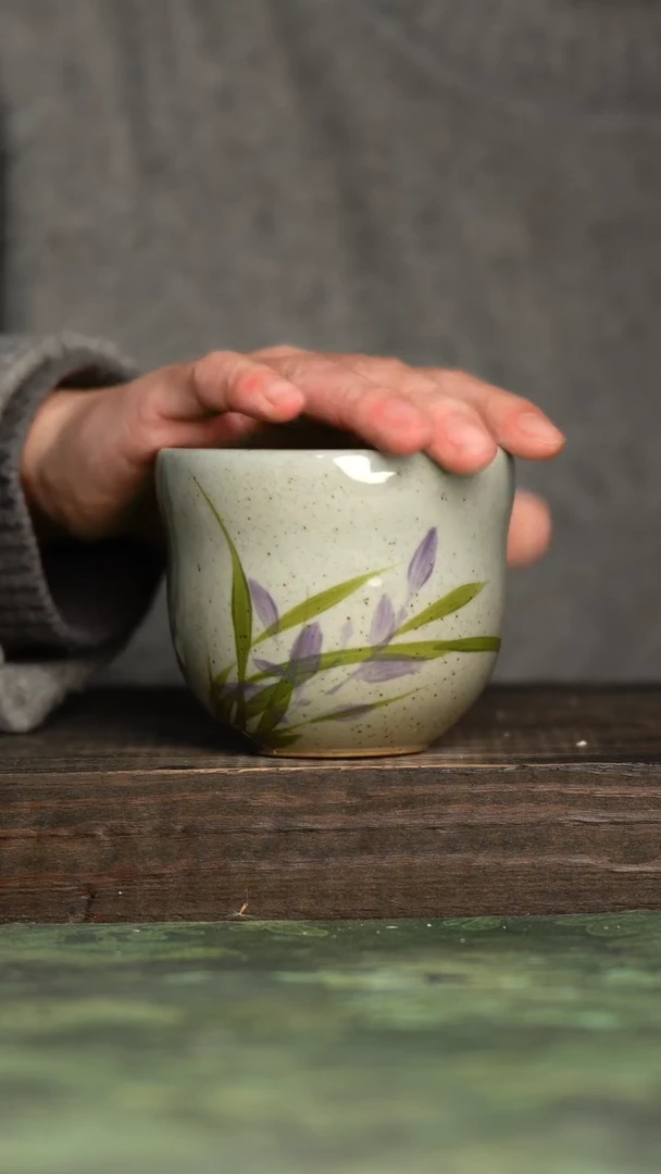 【闪购商品】杯青诗手工手绘瓷器