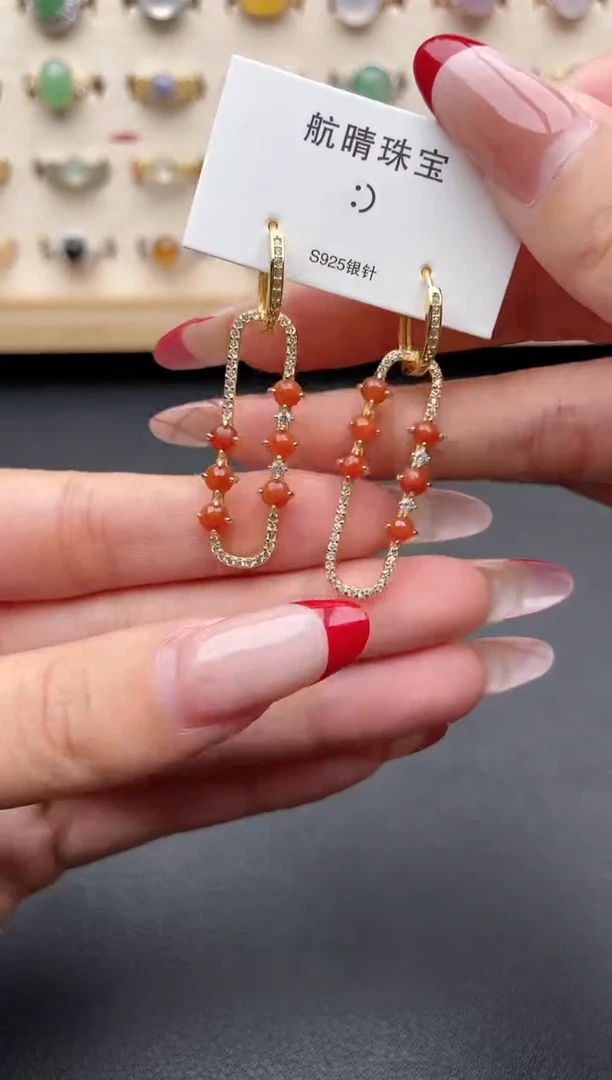 【闪购商品】翡翠戒指银S925镶嵌一物一证一礼盒