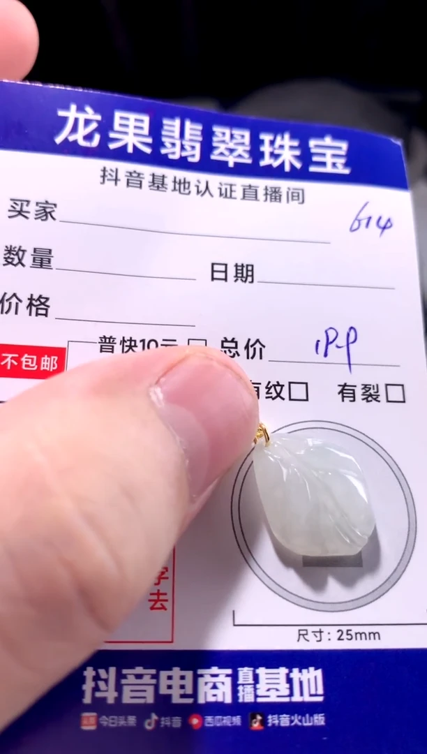 颈饰未镶嵌翡翠冰胶随形614