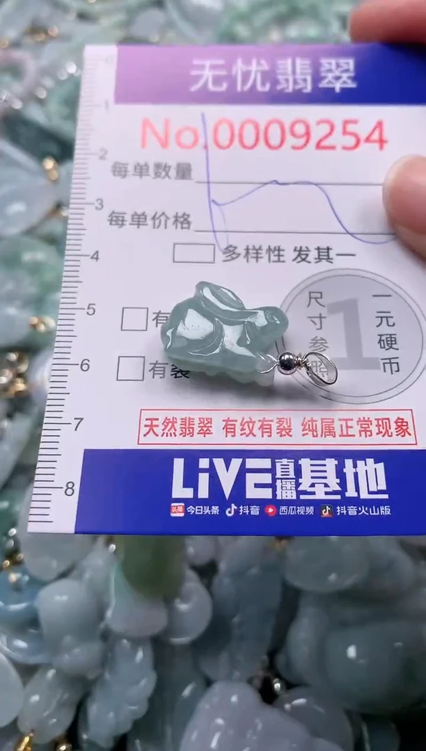 吊坠(不含链)未镶嵌翡翠9254