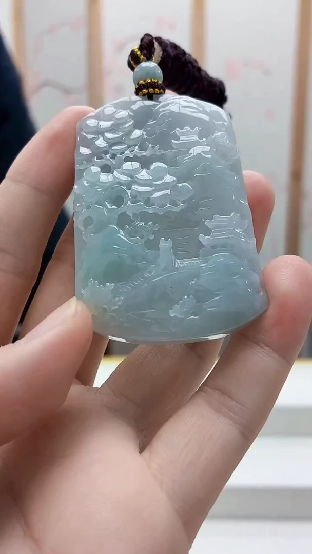 未镶嵌定制翡翠5167bb-毛货挂件45