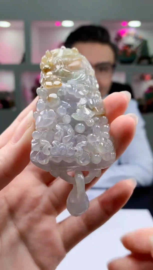 定制翡翠未镶嵌1052ry-毛货挂件(赠珠链）62